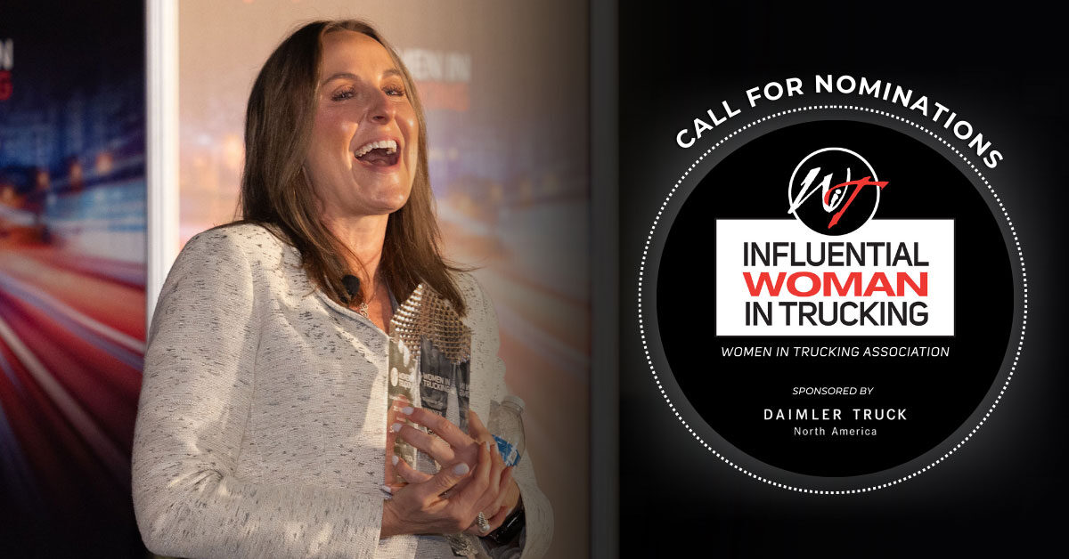 Nominations Now Open for 2024 Influential Woman in Trucking Award, Sponsored by Daimler Truck North America