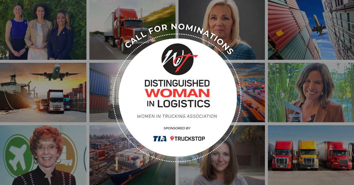 Women In Trucking Call for Nominations: 2025 Distinguished Woman in Logistics Award