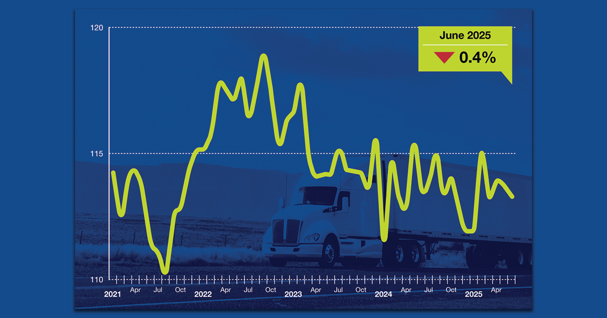 Truck Tonnage Declined 0.4% in June