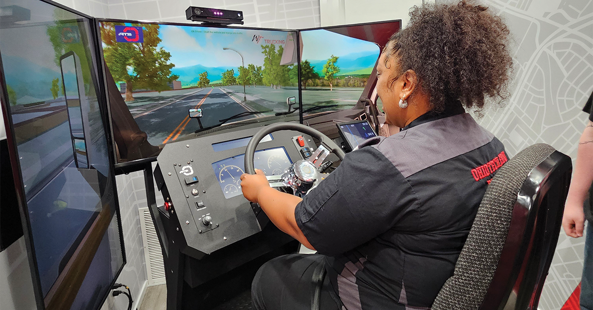 Big Rigs, Tight Turns, Safe Driving: It’s Training Day in the WITney® Simulator